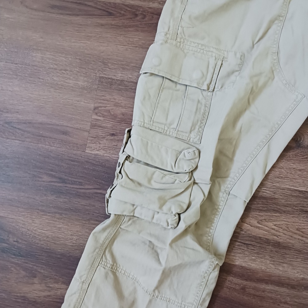 Polo Ralph Lauren Mens Khaki Herringbone Twill Cargo Pants Utility Military‎ Tan - Picture 4 of 11
